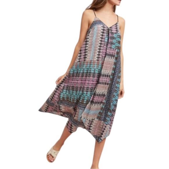Anthropologie Akemi + Kin Riviera Tasseled Boho Midi Dress - Multicolor - Medium - Picture 5 of 12